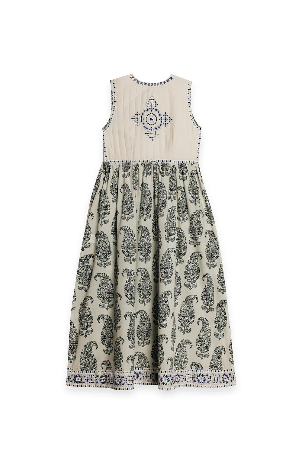 Sleeveless Geometric & Paisley Dress - Image 14